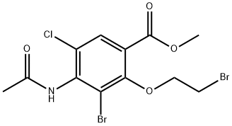 Metil 4-(acetilamino)-3-bromo-2-(2-bromoetoksi)-5-klorobenzoat
