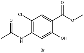 Metil 4-(acetilamino)-3-bromo-5-kloro-2-hidroksibenzoat