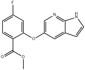 Metil 4-fluoro-2-{1H-pirolo[2,3-b]piridin-5-iloksi}benzoat