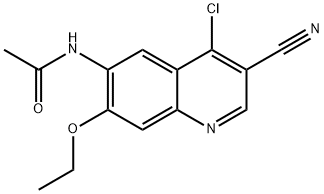 n-(4-kloro-3-ciano-7-etoksi-6-kinolinil)acetamid
