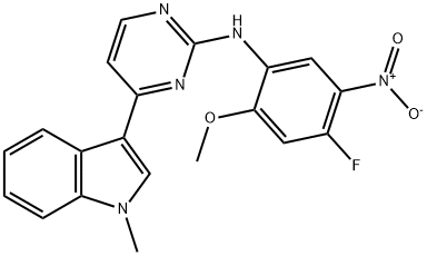 N-(4-fluoro-2-metoksi-5-nitrofenil)-4-(1-metilindol-3-il)pirimidin-2-amin