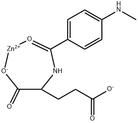 Cinkova sol N-[4-(metilamino)benzoil]-L-glutaminske kisline