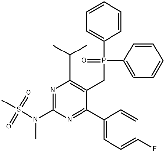 N-[5-(difenilfosfinoilmetil)-4-(4-fluorofenil)-6-izopropilpirimidin-2-il]-N-metilmetansulfonamid