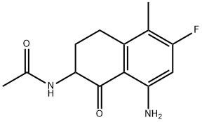 N-(8-amino-6-fluoro-5-metil-1-okso-1,2,3,4-tetrahidronaftalen-2-il)acetamid